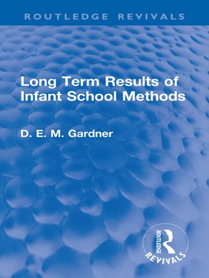 cover image of Long Term Results of Infant School Methods